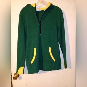 Michele Mae Hoodie Sz. Small. Green and‎ Yellow